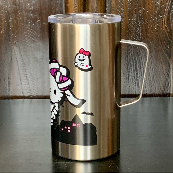 Hello Kitty Mummy with Ghosts Stainless Steel Halloween Tumbler with Handle - Picture 6 of 12
